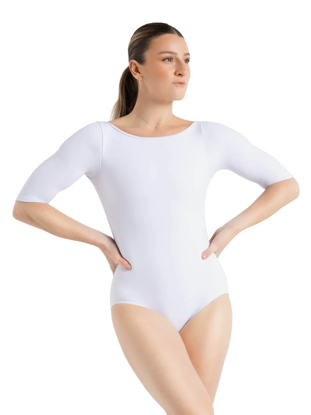 Boatneck 3/4 Sleeve Leotard - Image 14