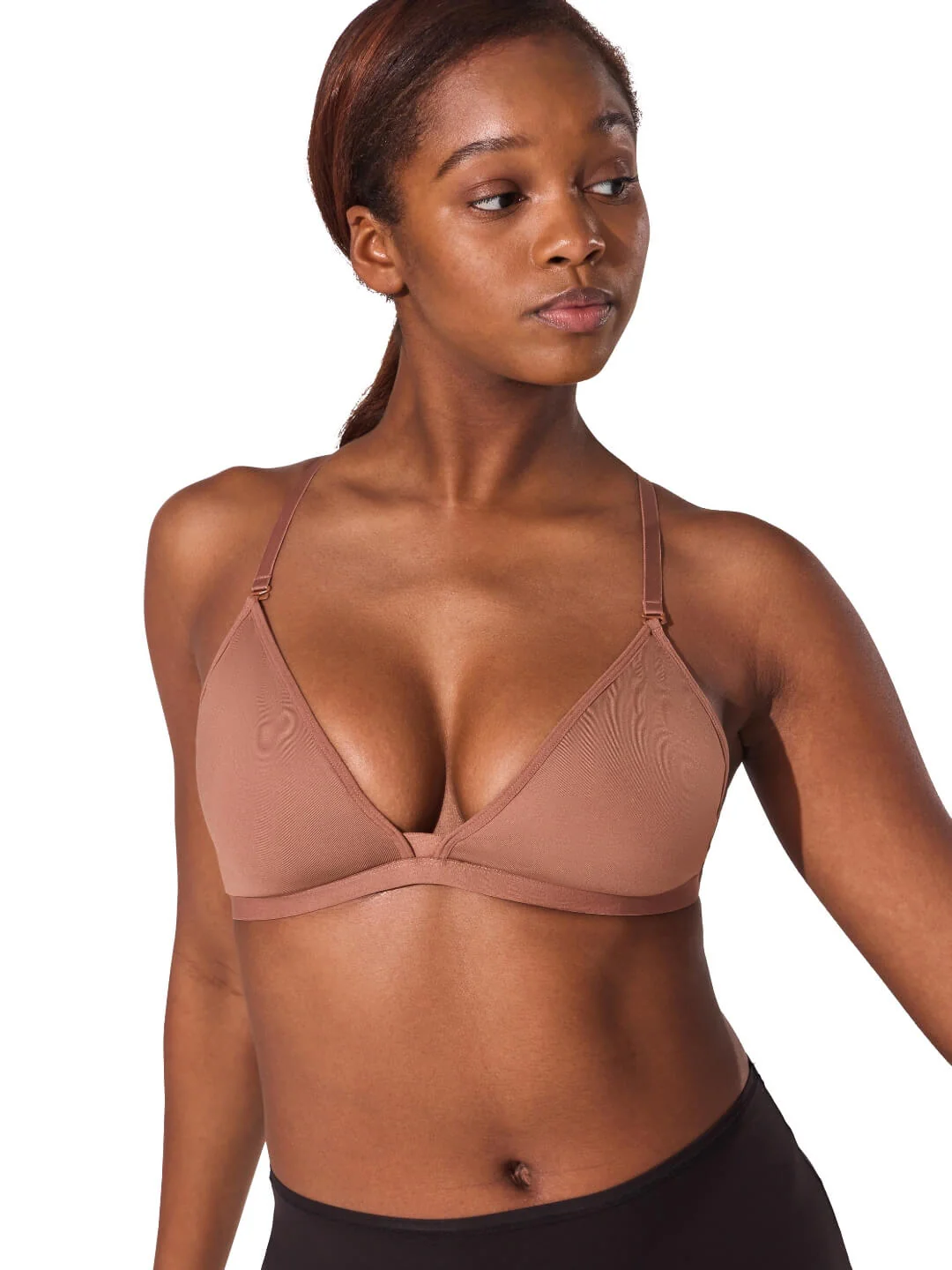 Deep Neck Clear Back Bra - Image 25