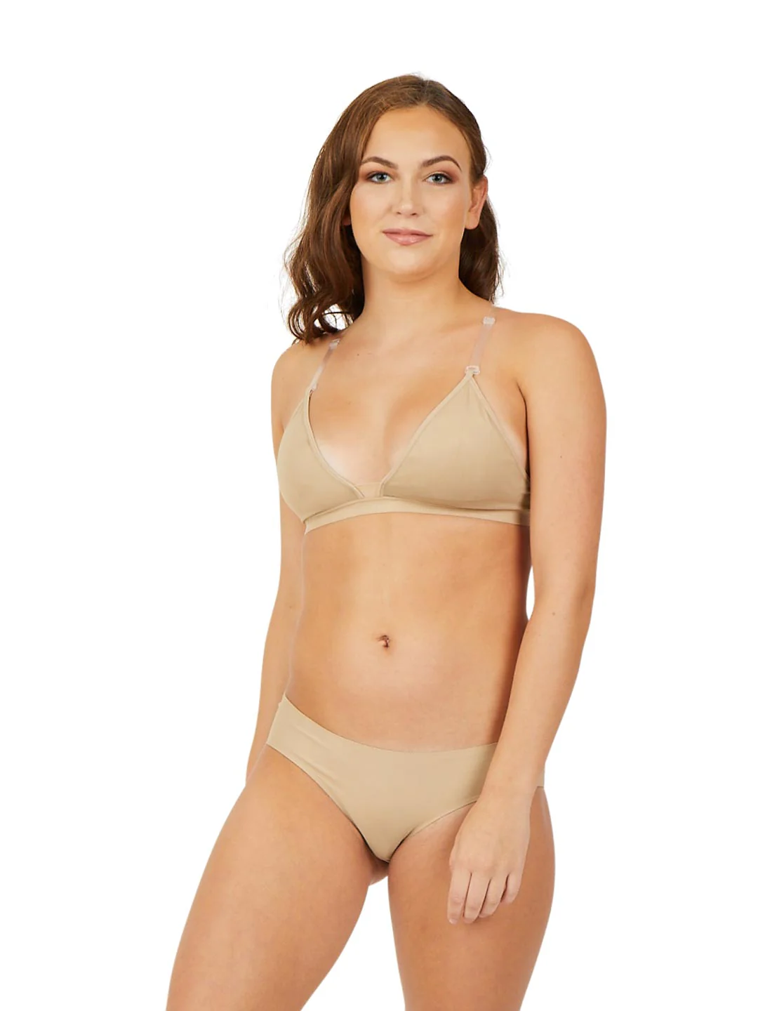 Deep Neck Clear Back Bra - Image 9