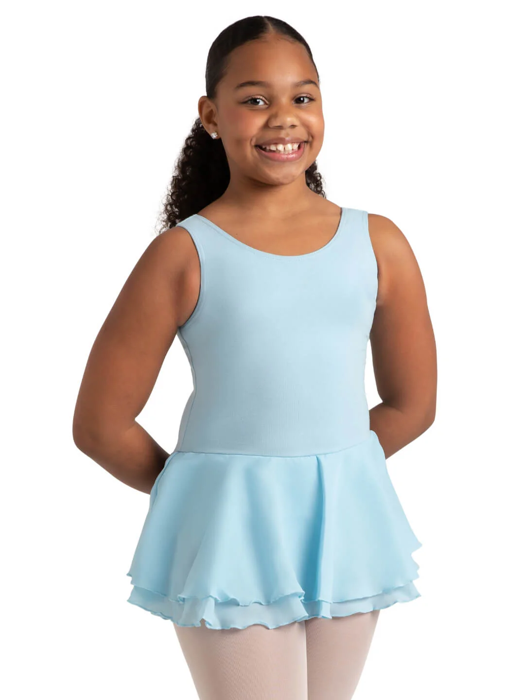 Double Layer Skirt Tank Dress - Girls - Image 23