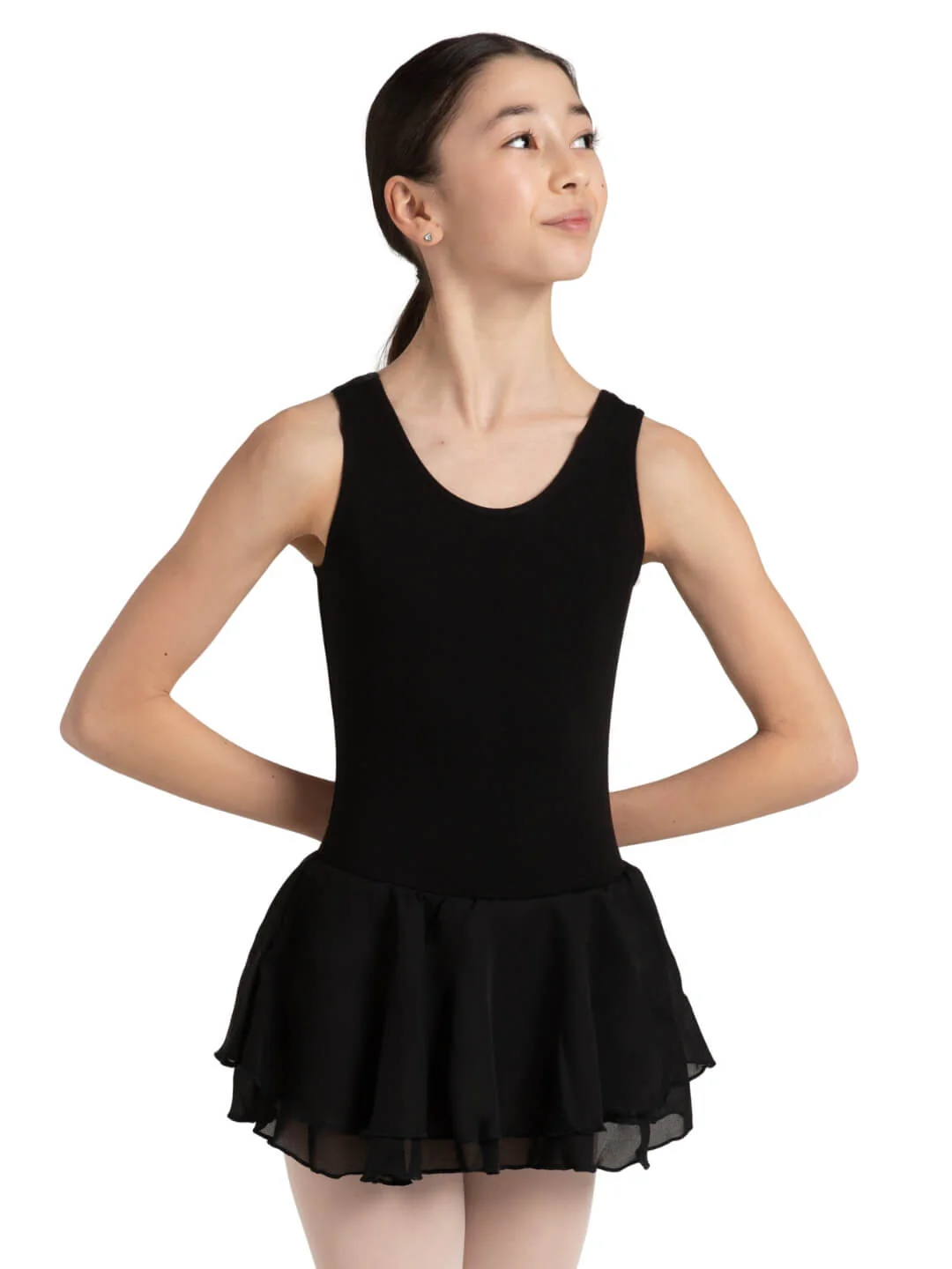 Double Layer Skirt Tank Dress - Girls - Image 3