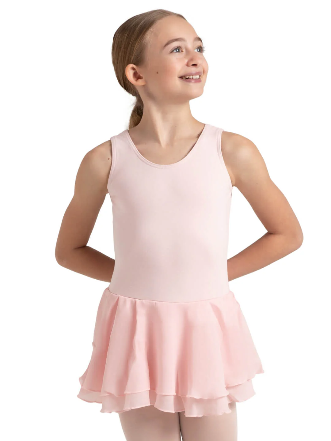 Double Layer Skirt Tank Dress - Girls - Image 32