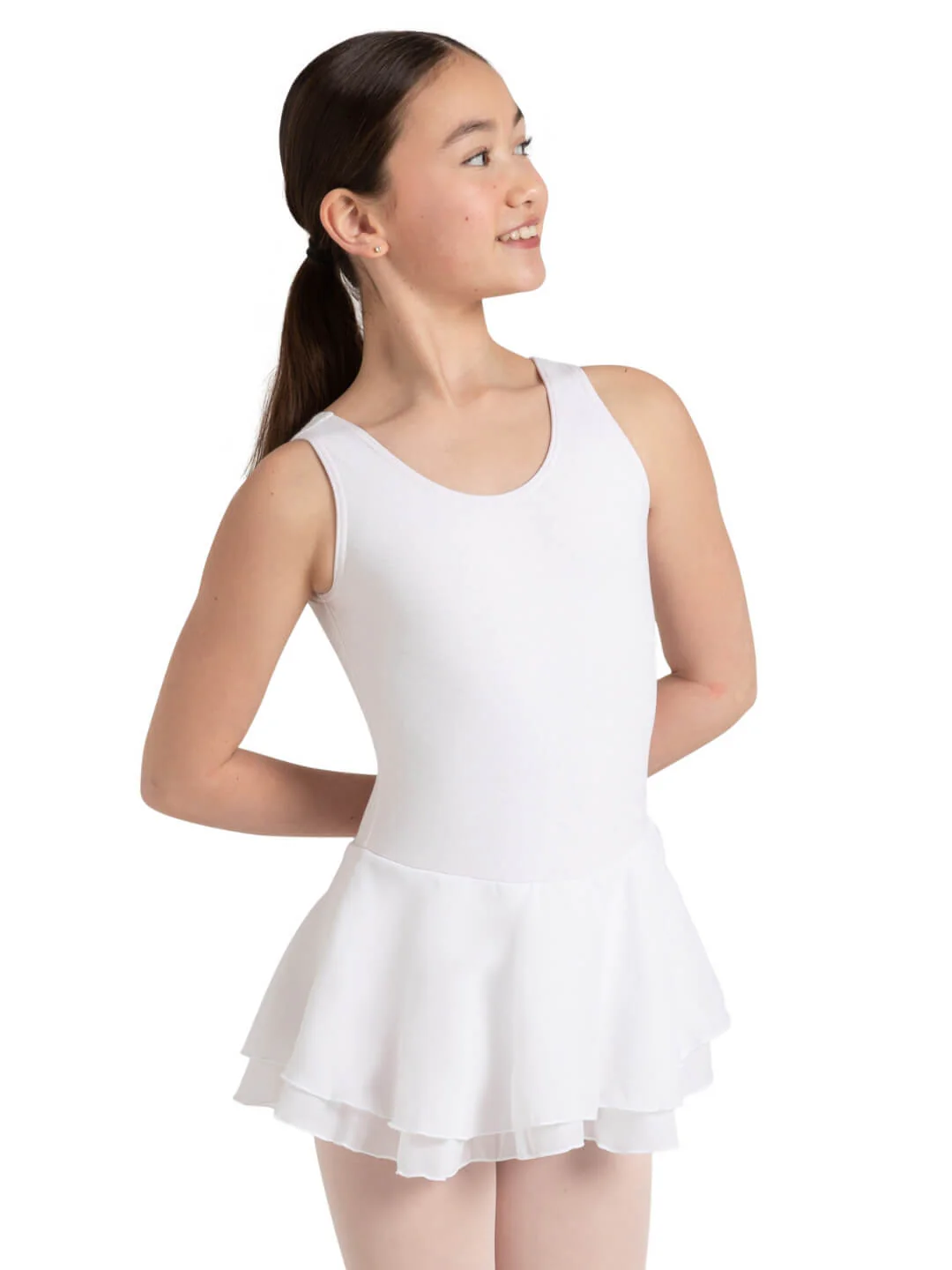 Double Layer Skirt Tank Dress - Girls - Image 36