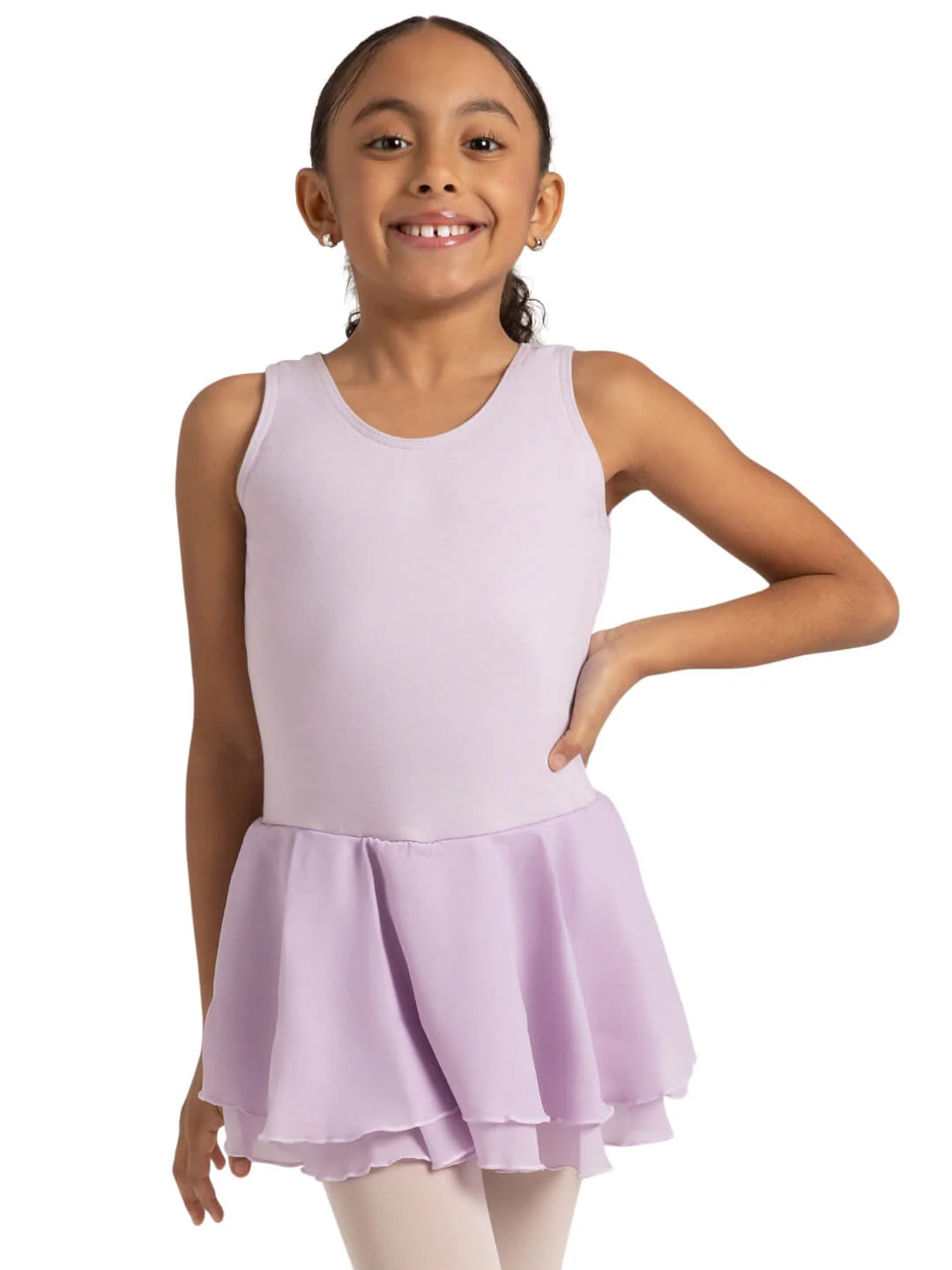 Double Layer Skirt Tank Dress - Girls - Image 5