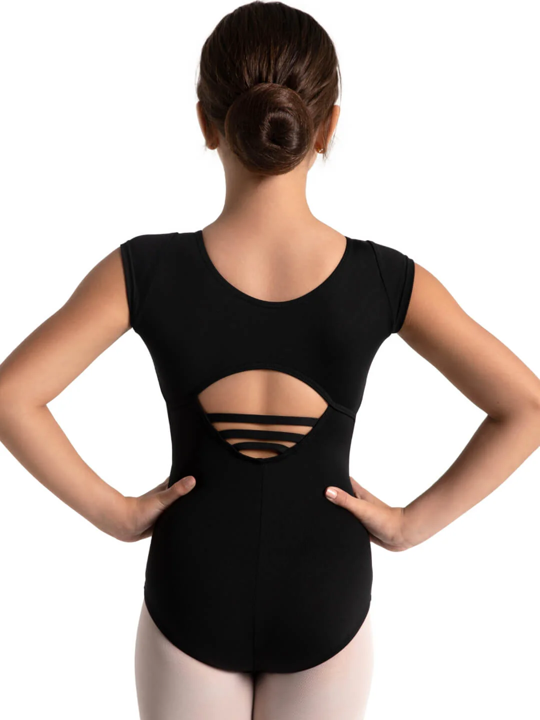 Studio Collection High Neck Cap Sleeve Leotard - Girls - Image 6