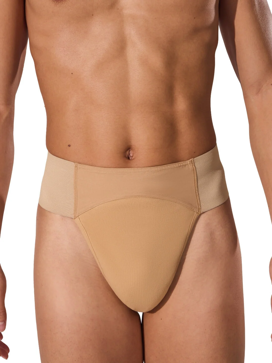 Quilted Cotton Panel Thong Dance Belt - Image 13
