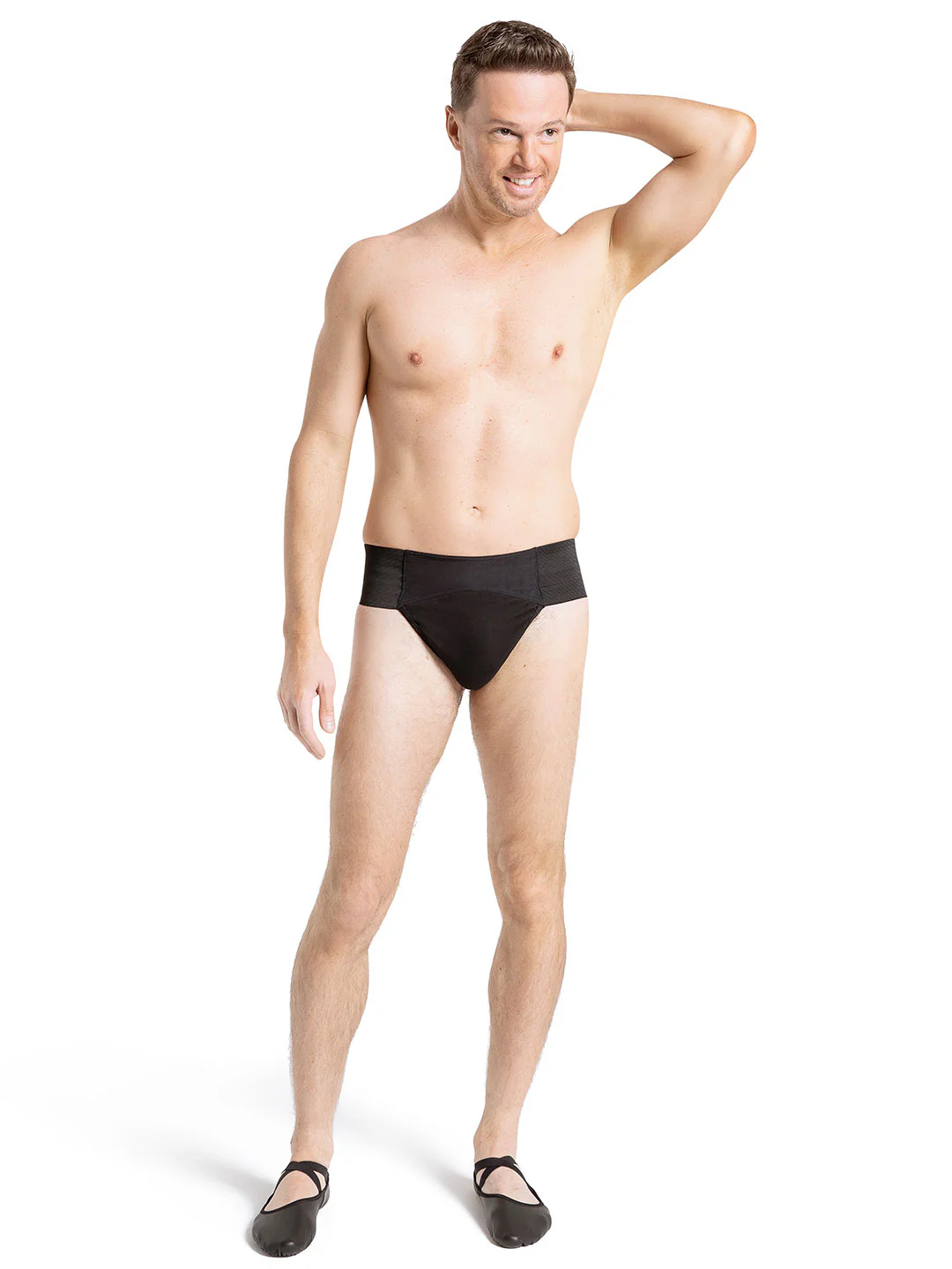 Quilted Cotton Panel Thong Dance Belt - Image 6