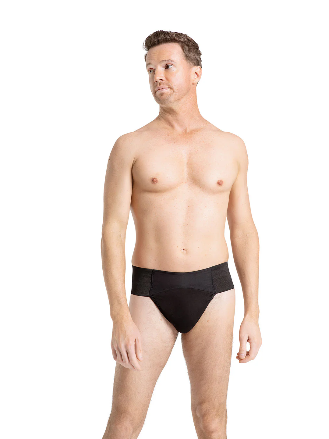 Quilted Cotton Panel Thong Dance Belt - Image 7