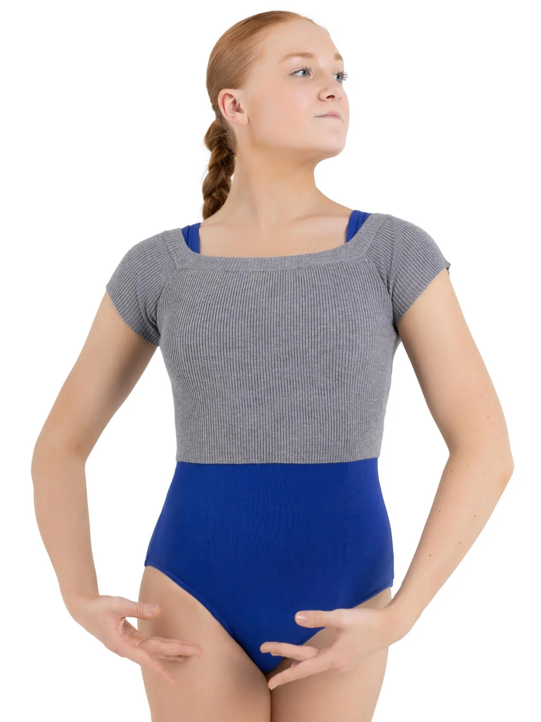 Ribbed Knit Cropped Sweater - Image 4