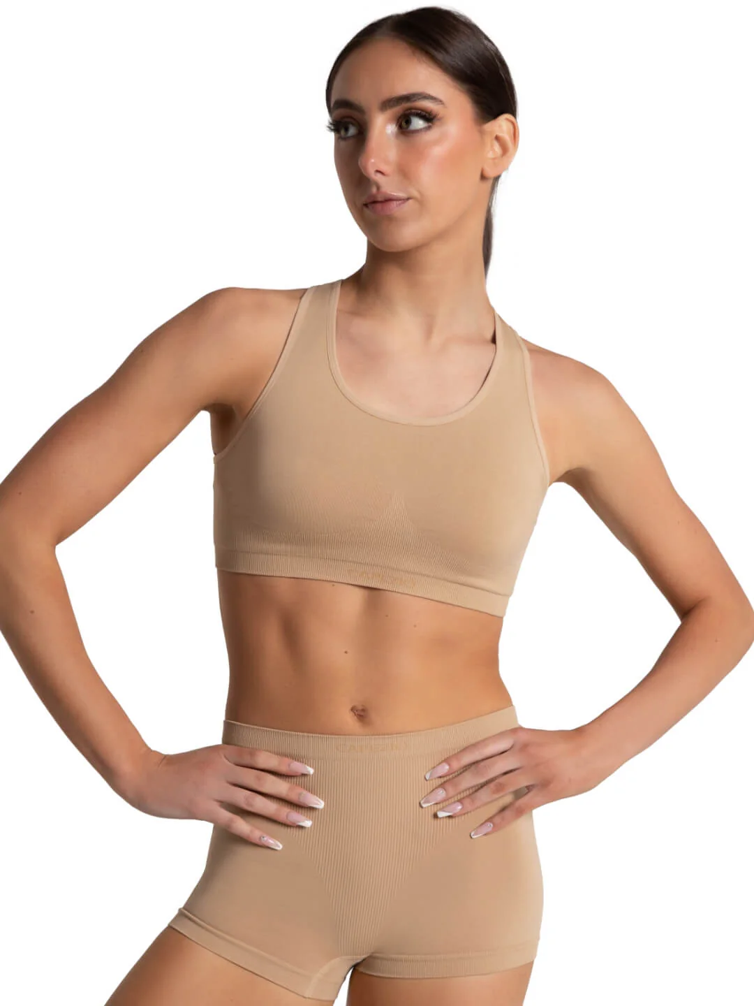 Seamless Racerback Sports Bra - Image 3