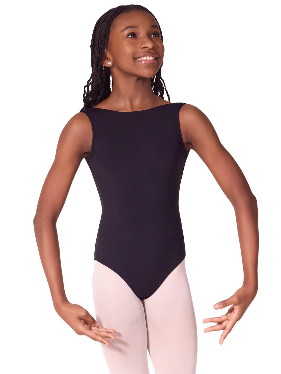 Soft Elegance Boatneck Leotard - Tween - Image 5