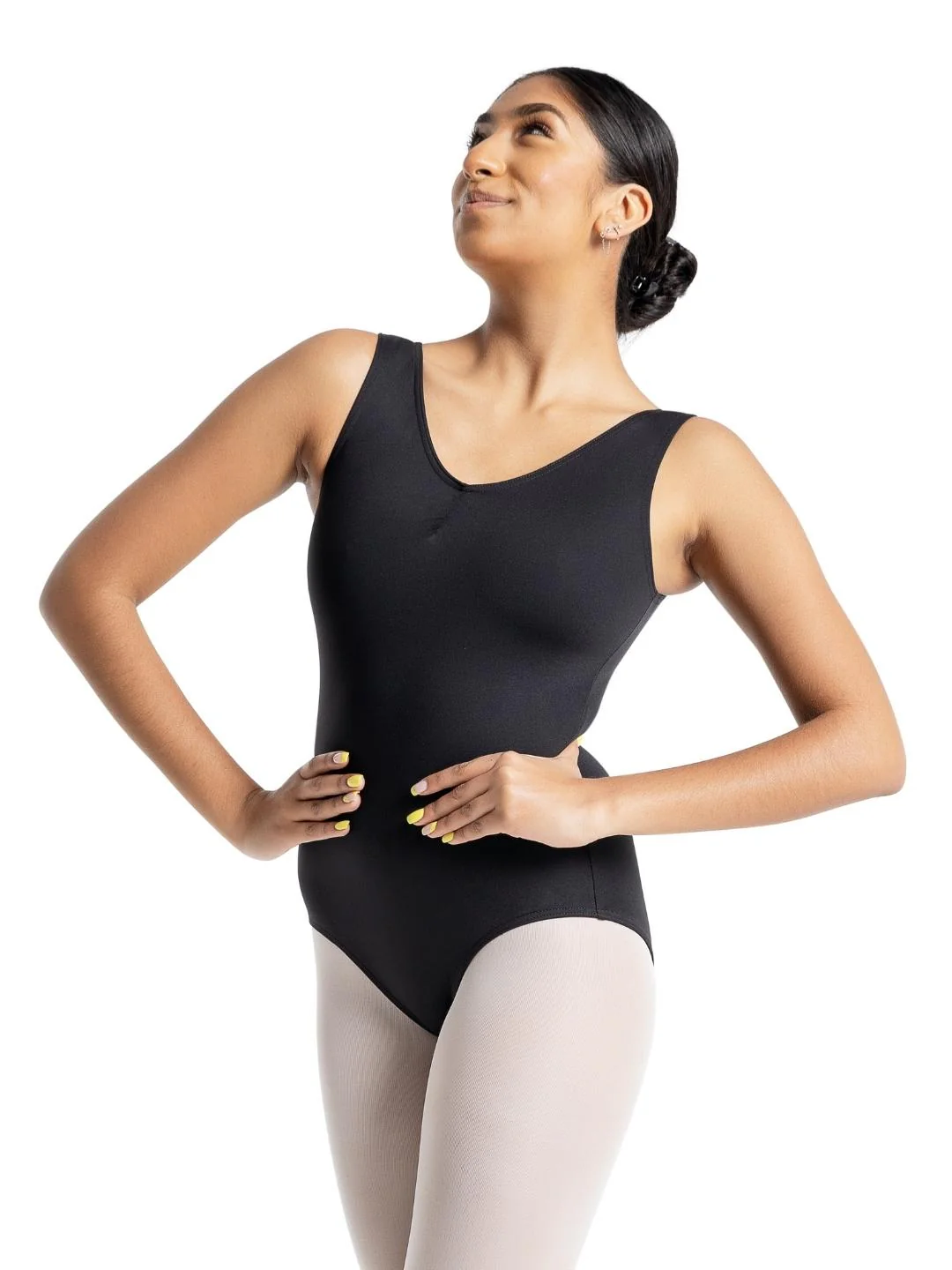 Studio Collection Pinch Front V Neck Leotard - Image 15