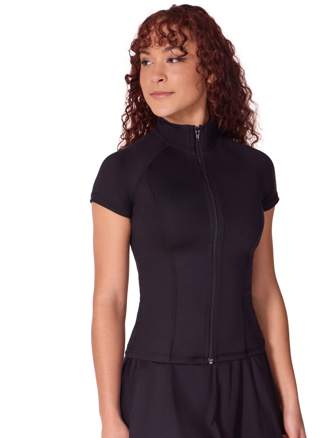 Studio Collection Short Sleeve Zip Top - Image 14