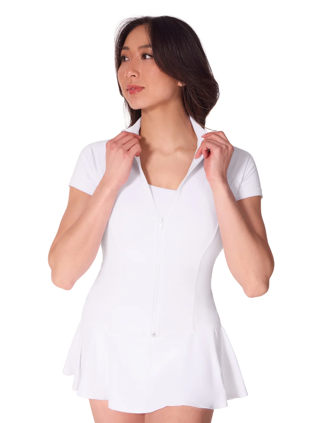 Studio Collection Short Sleeve Zip Top - Image 7