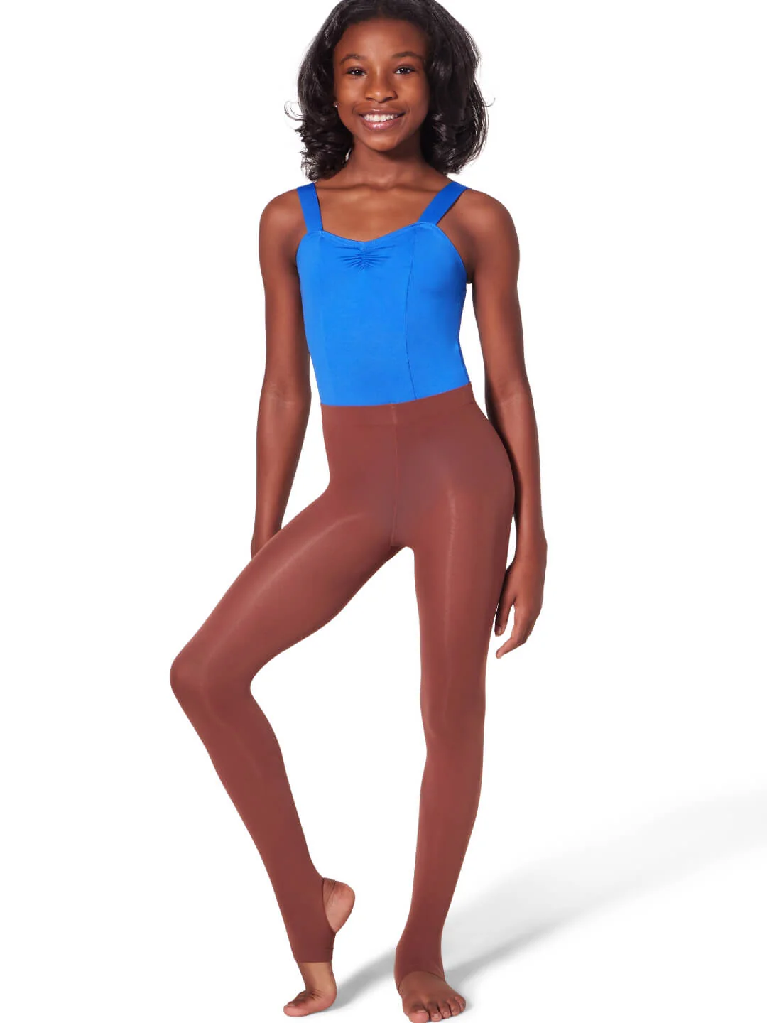 Ultra Soft Self Knit Waistband Stirrup Tight - Girls - Image 23