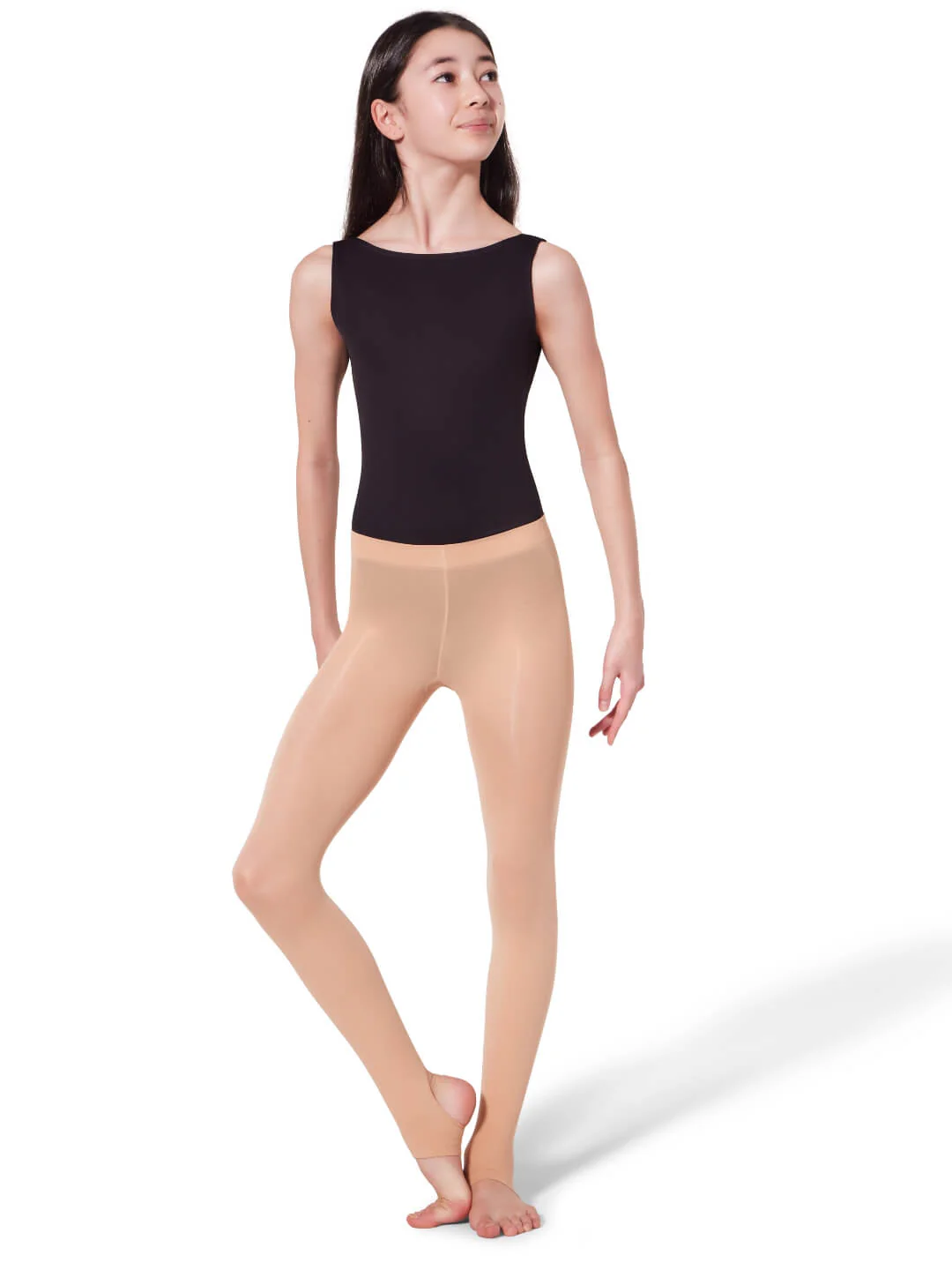 Ultra Soft Self Knit Waistband Stirrup Tight - Girls - Image 27