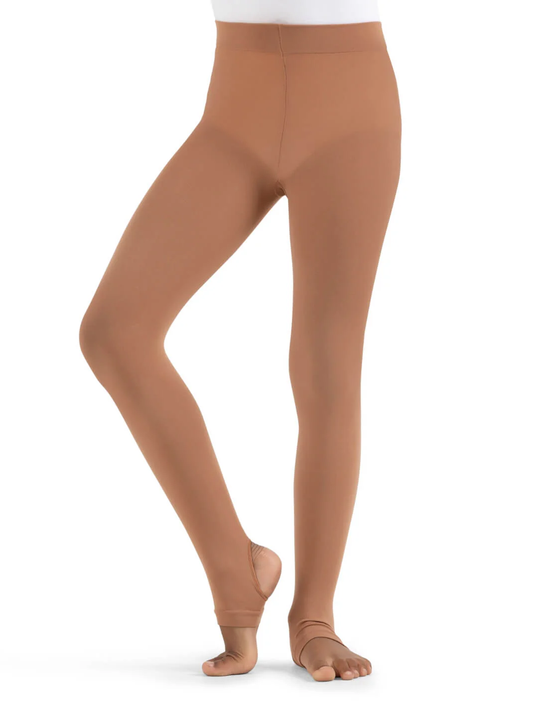 Ultra Soft Self Knit Waistband Stirrup Tight - Girls - Image 4