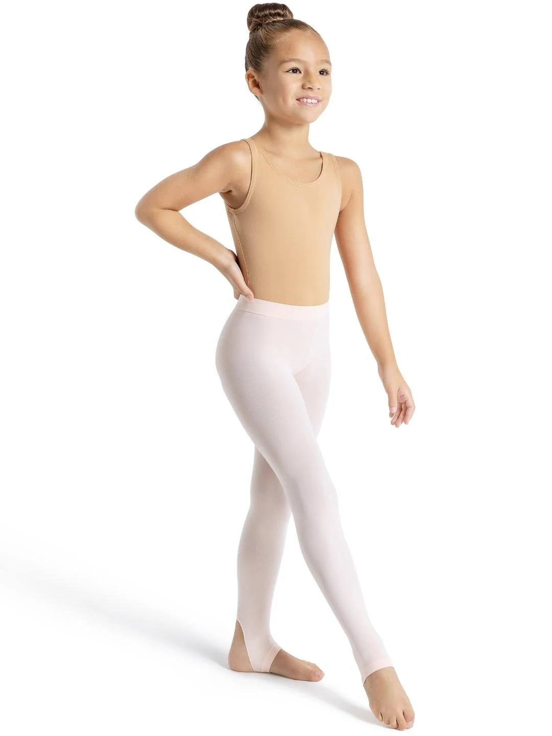 Ultra Soft Self Knit Waistband Stirrup Tight - Girls - Image 6