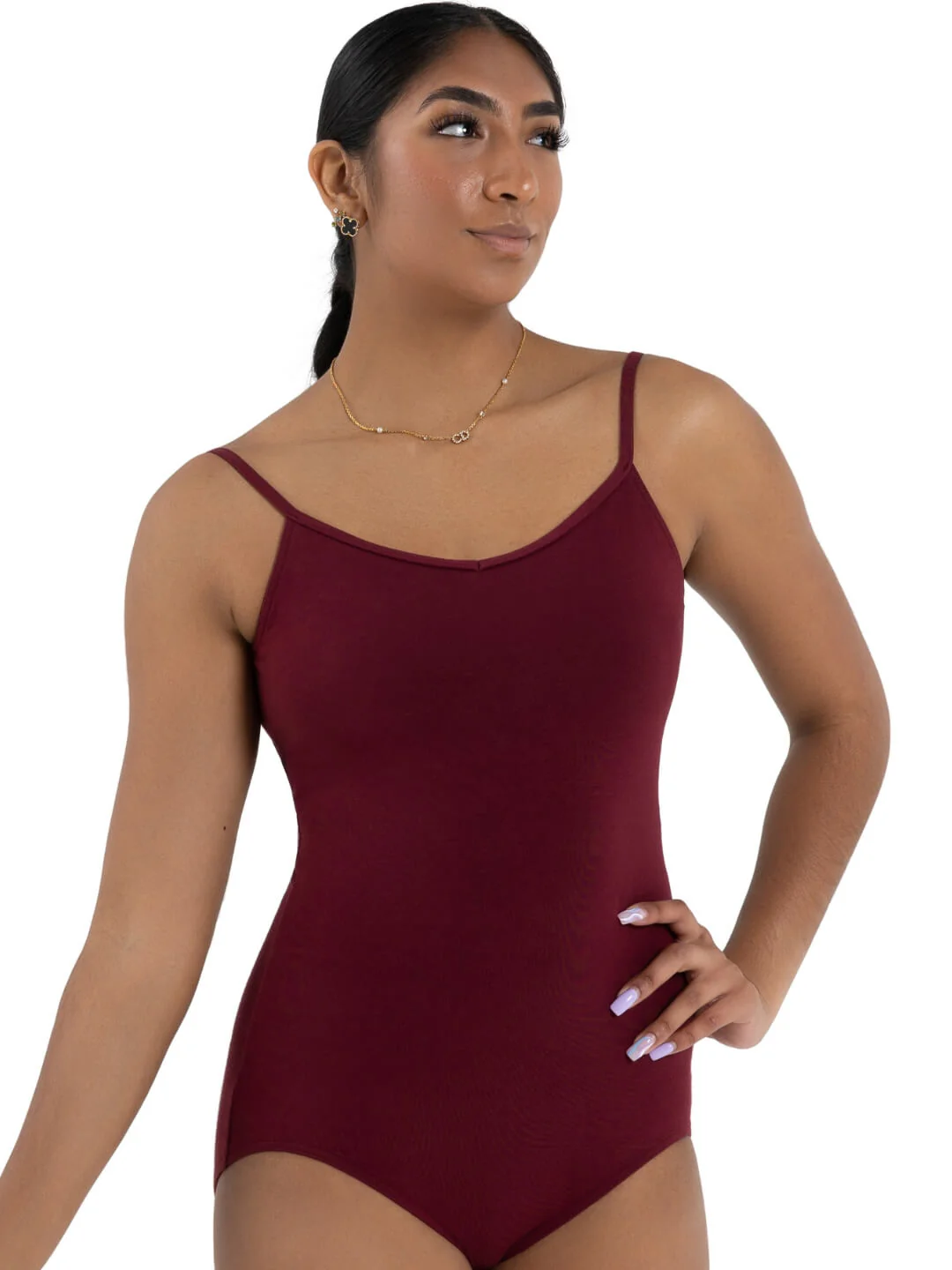 V-Neck Camisole Leotard - Image 31